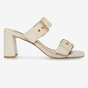 NWOT Ivory Leather Sandals